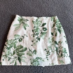 Abercrombie linen skort floral